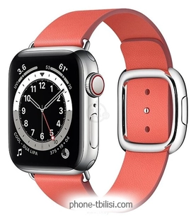 Apple Watch Series 6 GPS + Cellular 40mm Stainless Steel Case with Modern Buckle