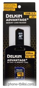 Delkin Devices Advantage+ SD Reader and Card Bundle SDXC 256GB