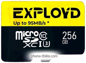Exployd Premium Series microSDXC 256GB EX256GCSDXC10UHS-1-ELU3 W/A-AD
