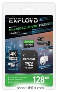 Exployd Vision microSDXC 128GB EX128GCSDXC10-U3-V30 ( )