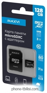 Maxvi microSDHC 128GB Class 10 UHS-I (1) MSD128GBC10V10