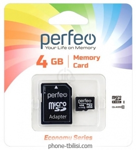 Perfeo microSDHC PF4GMCSH10AES 4GB ( )