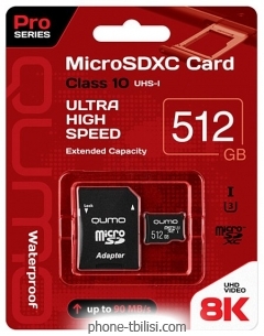 Qumo microSDXC QM512GMICSDXC10U3 512GB