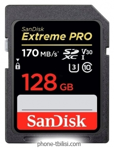 SanDisk Extreme Pro SDXC UHS Class 3 V30 170MB/s 128GB