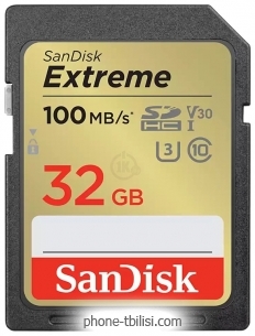 SanDisk Extreme SDHC SDSDXVT-032G-GNCIN 32GB