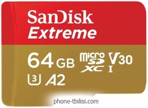 SanDisk Extreme SDSQXAH-064G-GN6GN microSDXC 64GB
