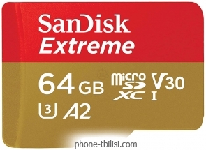 SanDisk Extreme microSDXC SDSQXAH-064G-GN6MN 64GB