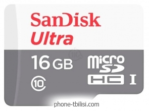 SanDisk Ultra microSDHC Class 10 UHS-I 80MB/s 16GB