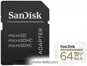 SanDisk microSDXC SDSQQVR-064G-GN6IA 64GB + SD adapter