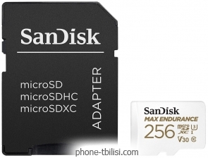 SanDisk microSDXC SDSQQVR-256G-GN6IA 256GB + SD adapter