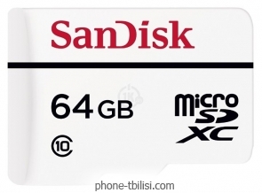 Sandisk High Endurance microSDXC Class 10 64GB + SD adapter