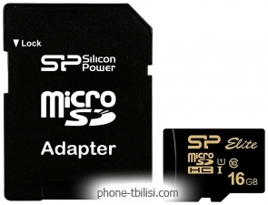 Silicon Power Elite Gold microSDHC SP016GBSTHBU1V1GSP 16GB ( )