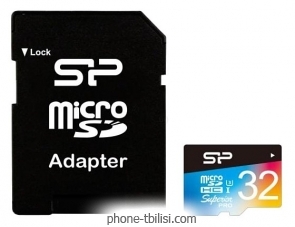 Silicon Power Superior Pro microSDHC 32GB UHS Class 3 Class 10 + SD adapter