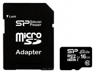 Silicon Power ELITE microSDHC 16GB UHS Class 1 Class 10 + SD adapter