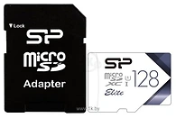 Silicon Power Elite microSDXC SP128GBSTXBU1V21SP 128GB + SD adapter