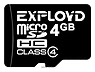 Exployd microSDHC (Class 4) 4GB [EX004GCSDHC4-W/A-AD]