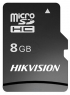 Hikvision microSDHC HS-TF-C1(STD)/8G/Adapter 8GB ( )