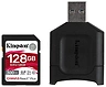 Kingston Canvas React Plus SDXC 128GB (с кардридером)