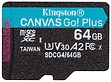 Kingston Canvas Go! microSDXC 64GB SDCG4/64GB (с адаптером)